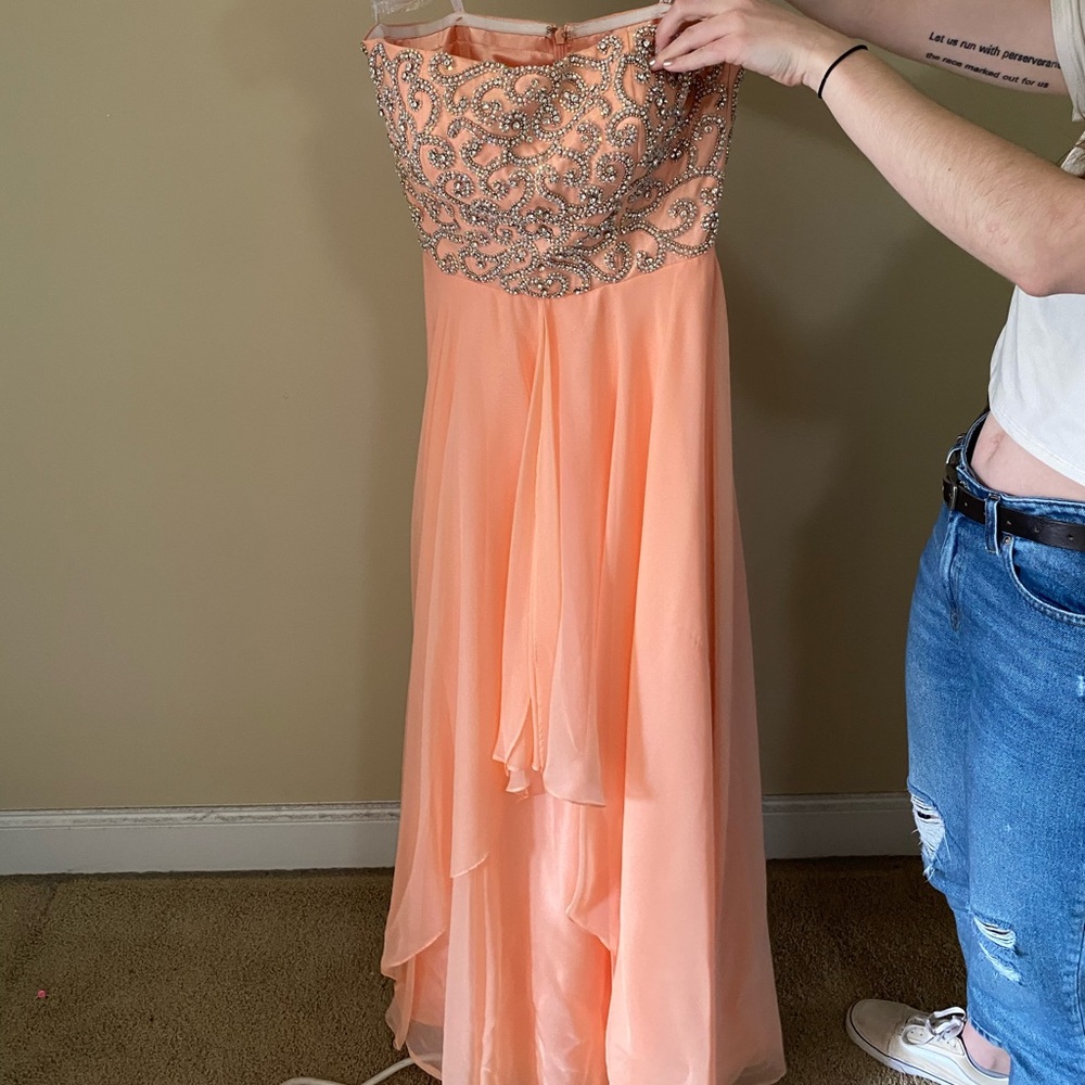 Sherri Hill strapless prom dress